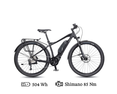 Elsykkel DBS Epsilon Q5.1. Hybridelsykkel med Shimano 85 Nm motor, bagasjebrett, lykt, skjermer og støtte. 