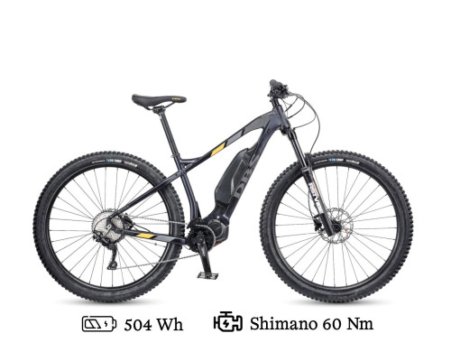 Elsykkel DBS Stiel MTB. Terrengsykkel med Shimano 60 Nm motor.